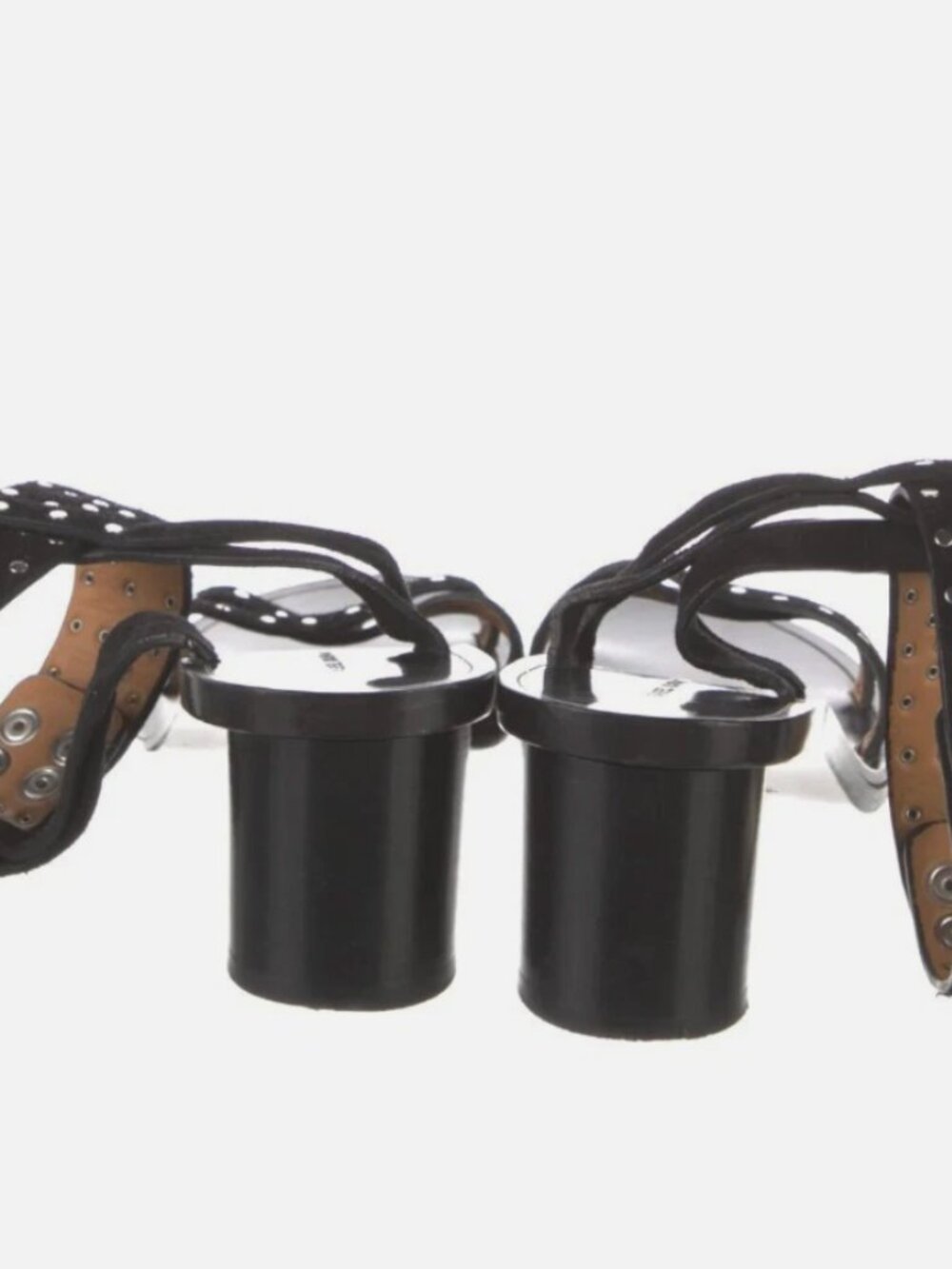 ISABEL MARANT - Black Studded Suede Sandals - Size EU38 - Picture 3 of 13